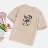 Maxbell Women Flower Printed T Shirt Girls Tee Shirts for Commuting Home Daily Wear