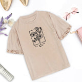 Maxbell Women Flower Printed T Shirt Girls Tee Shirts for Commuting Home Daily Wear