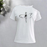 Maxbell T Shirt Lightweight Durable Trendy Lady Tops for Daily Wear Commuting Hiking