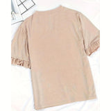 Maxbell Women Printed T Shirt Breathable Short Sleeve Top for Fishing Travel Walking