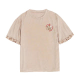 Maxbell Women Printed T Shirt Breathable Short Sleeve Top for Fishing Travel Walking