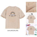 Maxbell Women Printed T Shirt Versatile Trendy Tee Shirts for Climbing Party Fishing