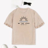 Maxbell Women Printed T Shirt Versatile Trendy Tee Shirts for Climbing Party Fishing