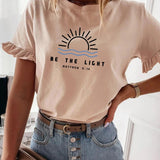 Maxbell Women Printed T Shirt Versatile Trendy Tee Shirts for Climbing Party Fishing