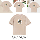 Maxbell Women Ruffle Short Sleeve Y2K Khaki Summer Top for Sports Commuting Vacation