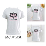Maxbell Women's Off Shoulder T Shirt Casual Soft Summer Tops for Shopping Daily Wear
