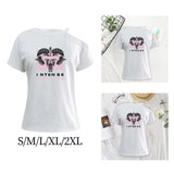 Maxbell Women's Off Shoulder T Shirt Casual Soft Summer Tops for Shopping Daily Wear
