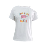 Maxbell Women's Off Shoulder T Shirt Girls Short Sleeve for Daily Wear