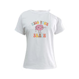 Maxbell Women's Off Shoulder T Shirt Girls Short Sleeve for Daily Wear