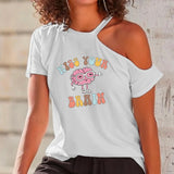 Maxbell Women's Off Shoulder T Shirt Girls Short Sleeve for Daily Wear