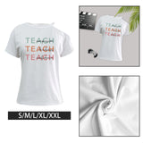 Maxbell Women's Off Shoulder T Shirt Girls Stylish Tee Shirt for Walking Sports