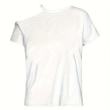 Maxbell Women's Off Shoulder T Shirt Girls Stylish Tee Shirt for Walking Sports