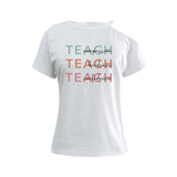 Maxbell Women's Off Shoulder T Shirt Girls Stylish Tee Shirt for Walking Sports