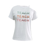 Maxbell Women's Off Shoulder T Shirt Girls Stylish Tee Shirt for Walking Sports