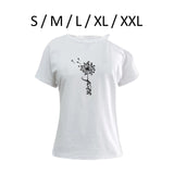 Maxbell Women T Shirt Loose Fit Round Neck Off Shoulder Trendy Casual Wear Basic Tee