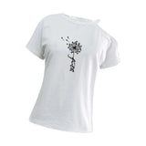 Maxbell Women T Shirt Loose Fit Round Neck Off Shoulder Trendy Casual Wear Basic Tee