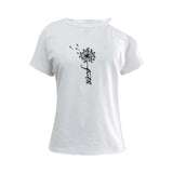 Maxbell Women T Shirt Loose Fit Round Neck Off Shoulder Trendy Casual Wear Basic Tee