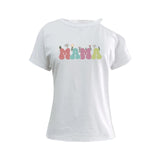 Maxbell Women's Off Shoulder T Shirt Clothing Basic Tee for Beach Travel Commuting