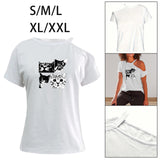 Maxbell Women's T Shirt Short Sleeve Trendy Female Tee Shirt for Work Street Fishing