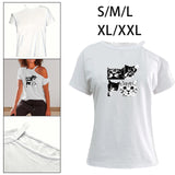 Maxbell Women's T Shirt Short Sleeve Trendy Female Tee Shirt for Work Street Fishing