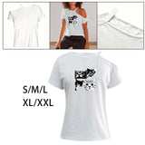 Maxbell Women's T Shirt Short Sleeve Trendy Female Tee Shirt for Work Street Fishing