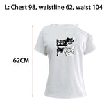 Maxbell Women's T Shirt Short Sleeve Trendy Female Tee Shirt for Work Street Fishing