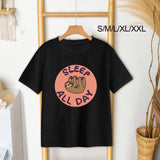 Maxbell Women's T Shirt Streetwear Black Crewneck T Shirt for Street Travel Vacation S