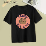 Maxbell Women's T Shirt Streetwear Black Crewneck T Shirt for Street Travel Vacation S