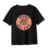 Maxbell Women's T Shirt Streetwear Black Crewneck T Shirt for Street Travel Vacation L