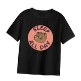 Maxbell Women's T Shirt Streetwear Black Crewneck T Shirt for Street Travel Vacation XL