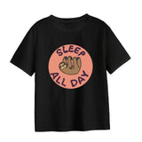 Maxbell Women's T Shirt Streetwear Black Crewneck T Shirt for Street Travel Vacation XL