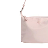 Maxbell Women Shoulder Bag Elegant Stylish Nylon Tote with Zipper Closure Pouch Pink