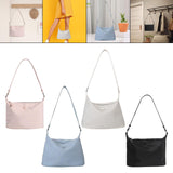 Maxbell Women Shoulder Bag Elegant Stylish Nylon Tote with Zipper Closure Pouch Pink