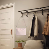 Maxbell Women Shoulder Bag Elegant Stylish Nylon Tote with Zipper Closure Pouch Pink