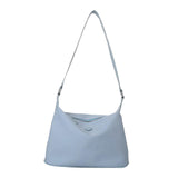Maxbell Women Shoulder Bag Elegant Stylish Nylon Tote with Zipper Closure Pouch Blue