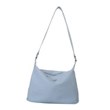 Maxbell Women Shoulder Bag Elegant Stylish Nylon Tote with Zipper Closure Pouch Blue