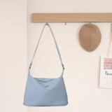 Maxbell Women Shoulder Bag Elegant Stylish Nylon Tote with Zipper Closure Pouch Blue