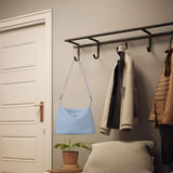 Maxbell Women Shoulder Bag Elegant Stylish Nylon Tote with Zipper Closure Pouch Blue