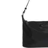 Maxbell Women Shoulder Bag Elegant Stylish Nylon Tote with Zipper Closure Pouch Black