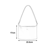 Maxbell Women Shoulder Bag Elegant Stylish Nylon Tote with Zipper Closure Pouch Black