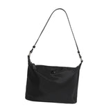 Maxbell Women Shoulder Bag Elegant Stylish Nylon Tote with Zipper Closure Pouch Black