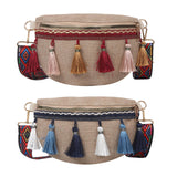 Maxbell Bohemian Fanny Pack with Tassels Ethnic Shoulder Bag for Work Birthday Beach Red