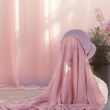 Maxbell Chiffon Instant Hijab for Women Trendy for Ramadan Eid Gift Celebration Home Purple