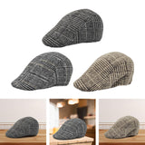 Maxbell Beret Hat Winter Painter Hat Retro Warm Cabbie Hat for Hiking Travel Fishing Dark Gray