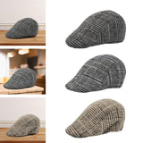 Maxbell Beret Hat Winter Painter Hat Retro Warm Cabbie Hat for Hiking Travel Fishing Dark Gray