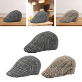 Maxbell Beret Hat Winter Painter Hat Retro Warm Cabbie Hat for Hiking Travel Fishing Dark Gray