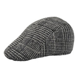 Maxbell Beret Hat Winter Painter Hat Retro Warm Cabbie Hat for Hiking Travel Fishing Dark Gray