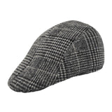 Maxbell Beret Hat Winter Painter Hat Retro Warm Cabbie Hat for Hiking Travel Fishing Dark Gray