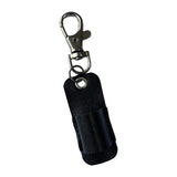 Maxbell Lanyard Pen Holder Portable PU Leather Pen Pouch Holder for Badge Pen Holder Black