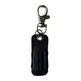Maxbell Lanyard Pen Holder Portable PU Leather Pen Pouch Holder for Badge Pen Holder Black